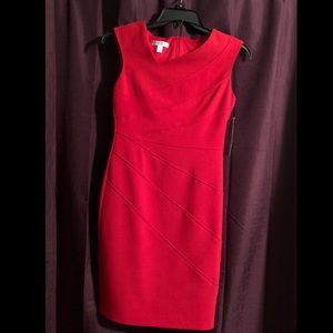 RED LONDON TIMES DRESS